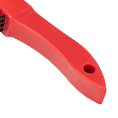 Щетка зачистная четырехрядная, закаленная прямая проволока с пластиковой ручкой Matrix по ценам производителя в Санкт-Петербурге с доставкой по всей России