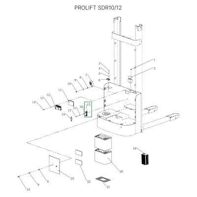 Гнездо предохранителя для штабелеров SDR1536/1545S/1645/1656/2036/2045, SDK купить в Москве с доставкой по всей России | ProtosMarket.ru