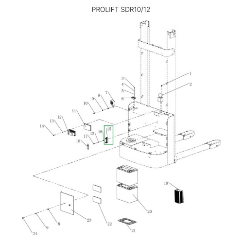 Гнездо предохранителя для штабелеров SDR1536/1545S/1645/1656/2036/2045, SDK по ценам производителя в Санкт-Петербурге с доставкой по всей России