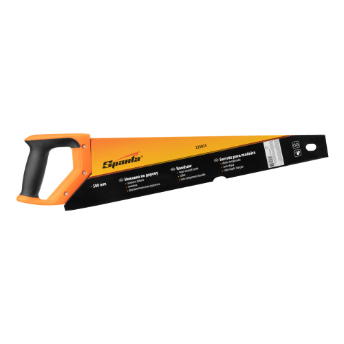 Ножовка по дереву, 500 мм, 7-8 TPI, зуб 2D, каленый зуб, двухкомпонентная рукоятка Sparta по ценам производителя в Санкт-Петербурге с доставкой по всей России