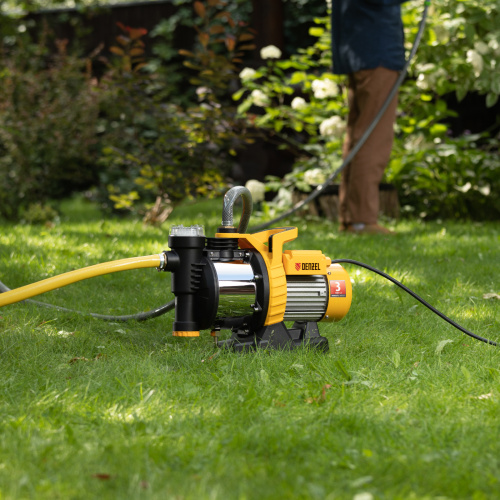 Садовый поверхностный насос GP1100SS, 1100 Вт, 4000 л/ч, подъем 45 м, пластик Denzel по ценам производителя в Санкт-Петербурге с доставкой по всей России