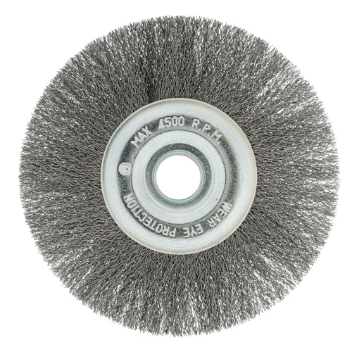 Щетка для УШМ, 175 мм, посадка 22.2 мм, плоская, витая проволока 0.3 мм Сибртех купить в Москве с доставкой по всей России | ProtosMarket.ru