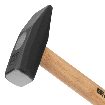 Молоток слесарный 1000 г, квадратный боек, деревянная рукоятка Сибртех купить в Москве с доставкой по всей России | ProtosMarket.ru