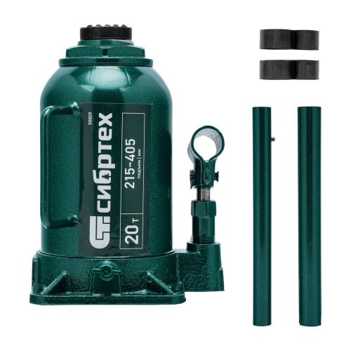 Домкрат гидравлический бутылочный, 20 т, 215-405 мм Сибртех по ценам производителя в Санкт-Петербурге с доставкой по всей России