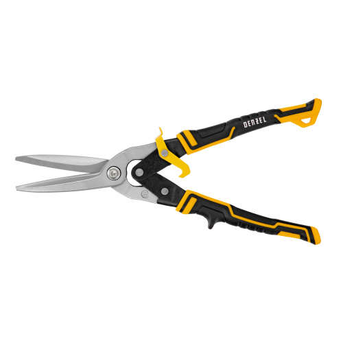 Ножницы по металлу, 315 мм, прямой проходной рез, сталь-CrMo, трехкомпонентные рукоятки Denzel по ценам производителя в Санкт-Петербурге с доставкой по всей России