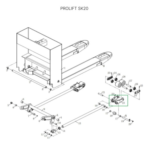 Рычаг силового блока для тележек SK20 по ценам производителя в Санкт-Петербурге с доставкой по всей России