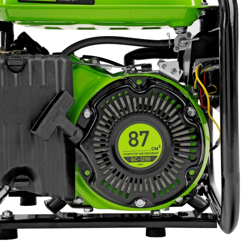 Генератор бензиновый БС-1200, 1 кВт, 230 В, четырехтактный, 5.5 л, ручной стартер Сибртех по ценам производителя в Санкт-Петербурге с доставкой по всей России