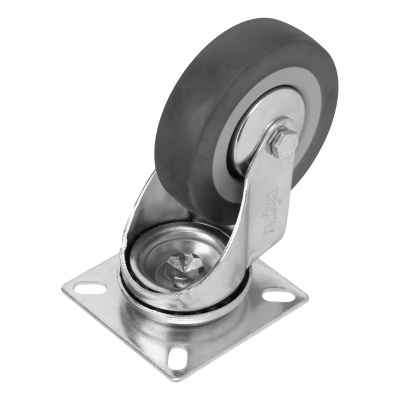 Колесо поворотное D 75 мм, крепление  платформенное Сибртех купить в Москве с доставкой по всей России | ProtosMarket.ru