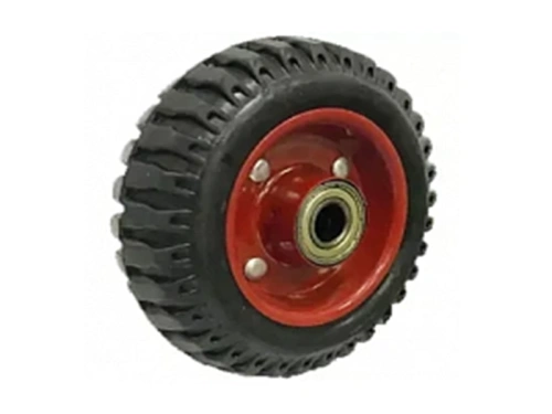 Колесо литое резиновое 160 мм PP160 с протектором, без кронштейна по ценам производителя в Санкт-Петербурге с доставкой по всей России