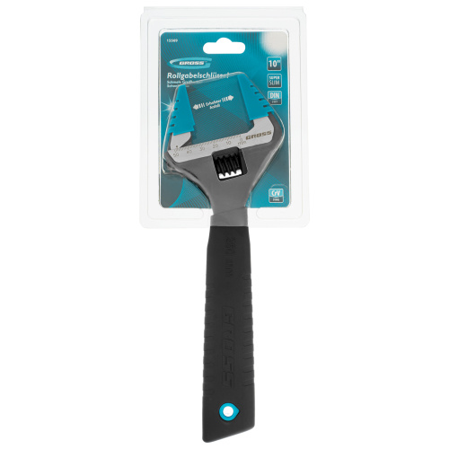 Ключ разводной, 250 мм, CrV, тонкие губки, защитные насадки Gross купить в Москве с доставкой по всей России | ProtosMarket.ru