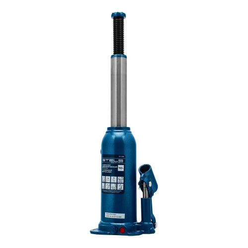 Домкрат гидравлический бутылочный, 10 т, h подъема 222-447 мм Stels по ценам производителя в Санкт-Петербурге с доставкой по всей России