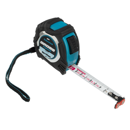 Рулетка Magnetisch 5 м х 19 мм,обрезиненный корпус,автоматическая фиксация,Нейлоновое покрытиеытие,зацеп с магнитом Gross по ценам производителя в Санкт-Петербурге с доставкой по всей России