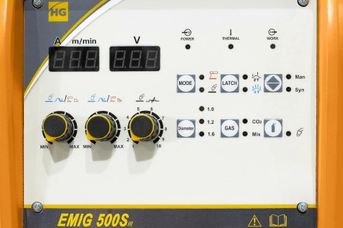 Сварочный полуавтомат HUGONG EMIG 500S III (открытый подающий) по ценам производителя в Санкт-Петербурге с доставкой по всей России