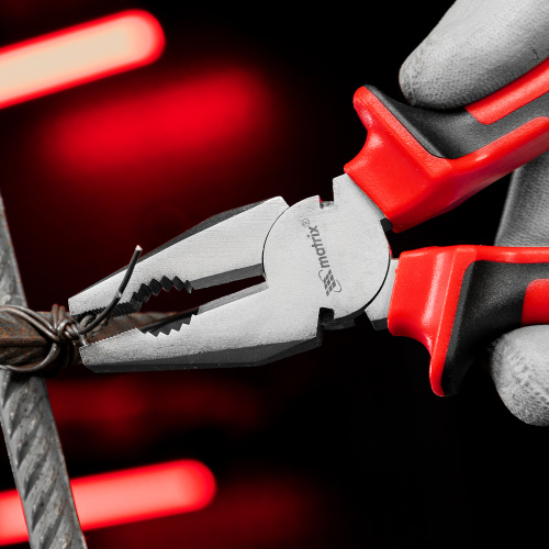 Плоскогубцы Nickel, никелированные 200 мм, двухкомпонентные рукоятки Matrix купить в Москве с доставкой по всей России | ProtosMarket.ru