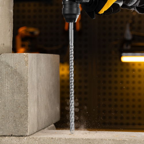 Бур по бетону, цельная крестовая пластина, 12x315 мм, SDS PLUS Denzel по ценам производителя в Санкт-Петербурге с доставкой по всей России