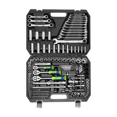 Набор инструментов, 1/2", 3/8", 1/4", пластиковый кейс 160 предм. Сибртех купить в Москве с доставкой по всей России | ProtosMarket.ru