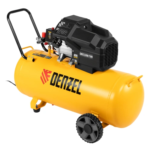 Компрессор воздушный DKV2200/100, Х-PRO 2.2 кВт, 400 л/мин, 100л Denzel по ценам производителя в Санкт-Петербурге с доставкой по всей России