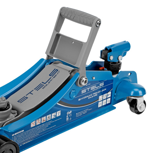 Домкрат гидравлический подкатной, поворотная рукоятка, 2 т, Low Profile, 100-350 мм Stels по ценам производителя в Санкт-Петербурге с доставкой по всей России