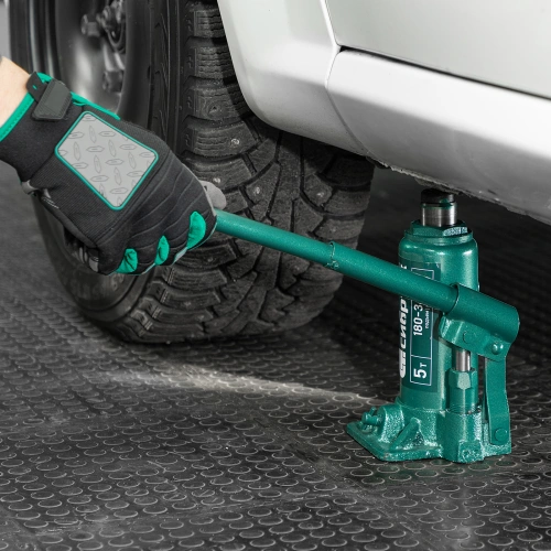 Домкрат гидравлический бутылочный, 5 т, 180-340 мм, в пласт. кейсе Сибртех по ценам производителя в Санкт-Петербурге с доставкой по всей России