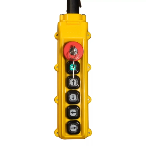 Пульт управления для талей CD (4 кнопки + пуск + аварийный бутон 380в) по ценам производителя в Санкт-Петербурге с доставкой по всей России