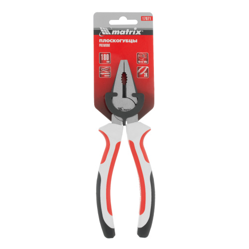 Плоскогубцы Premium, 180 мм, трехкомпонентные рукоятки Matrix купить в Москве с доставкой по всей России | ProtosMarket.ru