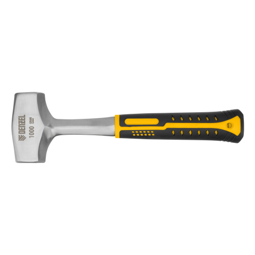 Кувалда 1 кг, цельнометаллическая, двухкомпонентная рукоятка Denzel купить в Москве с доставкой по всей России | ProtosMarket.ru