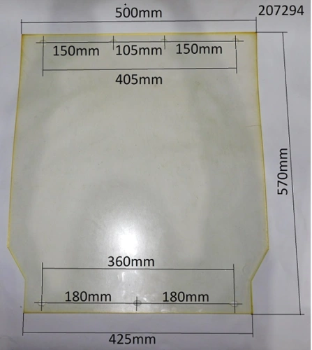 Коврик полиуретановый для TSS-WP100TH/TL (570х500х5) по ценам производителя в Санкт-Петербурге с доставкой по всей России