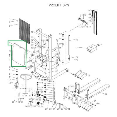 Кожух моторного отсека для штабелеров SPN купить в Москве с доставкой по всей России | ProtosMarket.ru