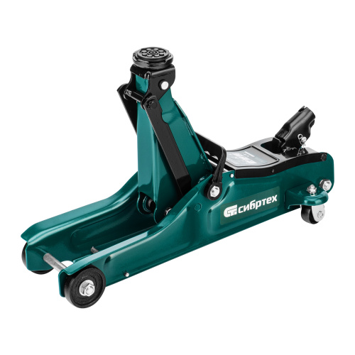 Домкрат гидравлический подкатной, 2 т, 85-330 мм, низкий подхват, в пласт. кейсе Сибртех по ценам производителя в Санкт-Петербурге с доставкой по всей России