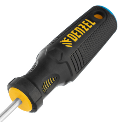Отвертка SL5x75 мм, CrV, трехкомпонентная рукоятка Denzel по ценам производителя в Санкт-Петербурге с доставкой по всей России