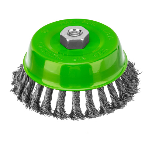 Щетка для УШМ, 125 мм, М14, "чашка", крученая металлическая проволока Сибртех по ценам производителя в Санкт-Петербурге с доставкой по всей России