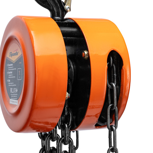 Таль цепная, 1 т, H подъема 2.5 м, расстояние между крюками 300 мм Sparta по ценам производителя в Санкт-Петербурге с доставкой по всей России