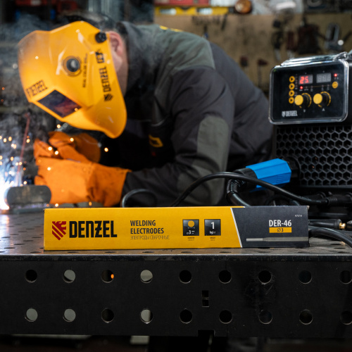 Электроды DER-46, диам. 3 мм, 1 кг, рутиловое покрытие Denzel по ценам производителя в Санкт-Петербурге с доставкой по всей России