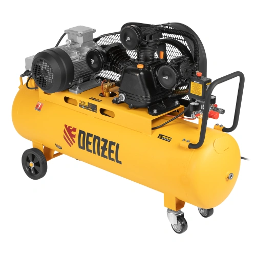 Компрессор воздушный BCW3000-T/100, ременный привод, 3.0 кВт, 100 литров, 520 л/мин Denzel по ценам производителя в Санкт-Петербурге с доставкой по всей России