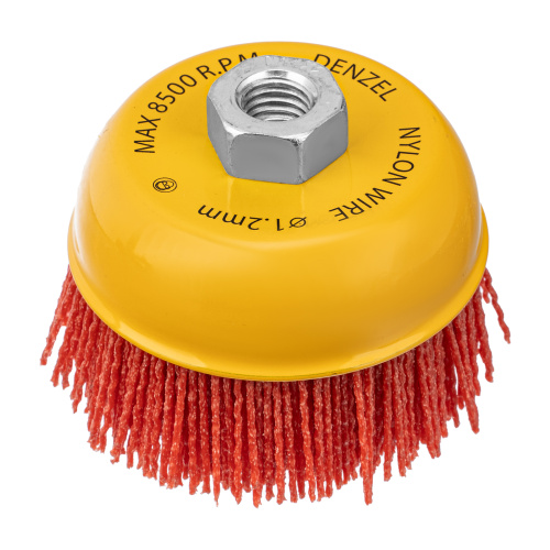 Щетка для УШМ, 100 мм, Чашка, нейлоновая щетина, М14 Denzel по ценам производителя в Санкт-Петербурге с доставкой по всей России