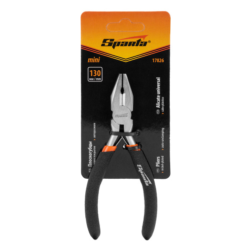 Плоскогубцы Mini, 130 мм, никелированные, авторазжим Sparta по ценам производителя в Санкт-Петербурге с доставкой по всей России
