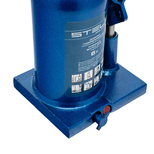 Домкрат гидравлический бутылочный телескопический, 6 т, H подъема 170-420 мм Stels по ценам производителя в Санкт-Петербурге с доставкой по всей России