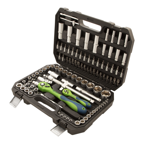 Набор инструментов 108 предметов, CrV, 1/2", 1/4" Сибртех купить в Москве с доставкой по всей России | ProtosMarket.ru