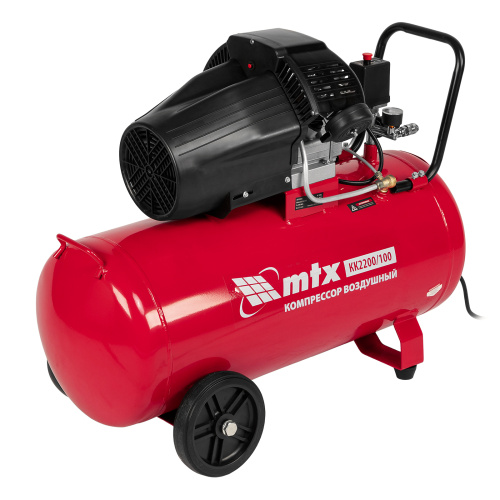 Компрессор воздушный КК-2200/100, 2,2 кВт, 350 л/мин, 100 л, прямой привод, масляный MTX по ценам производителя в Санкт-Петербурге с доставкой по всей России