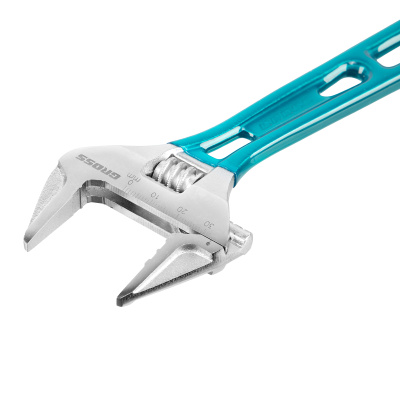 Ключ разводной 200 мм, CrV, облегченный Gross купить в Москве с доставкой по всей России | ProtosMarket.ru