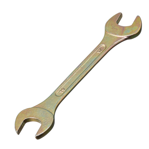 Ключ рожковый, 17 х 19 мм, желтый цинк Сибртех купить в Москве с доставкой по всей России | ProtosMarket.ru