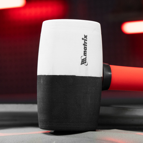 Киянка резиновая, 680 г, черно-белая резина, фибергласовая рукоятка Matrix по ценам производителя в Санкт-Петербурге с доставкой по всей России