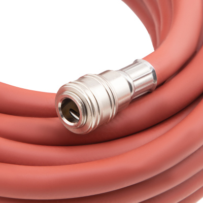 Шланг пневматический резиновый, 10 x 16 мм, 24 бар, армированный, быстросъемное соединение, 10 м Stels купить в Москве с доставкой по всей России | ProtosMarket.ru