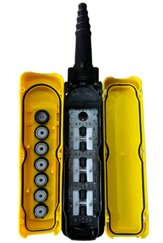 Пульт управления XAC-A6913Y для тали (6 кнопок, 2 скорости, ключ-марка, стоп, IP65, 380В) по ценам производителя в Санкт-Петербурге с доставкой по всей России