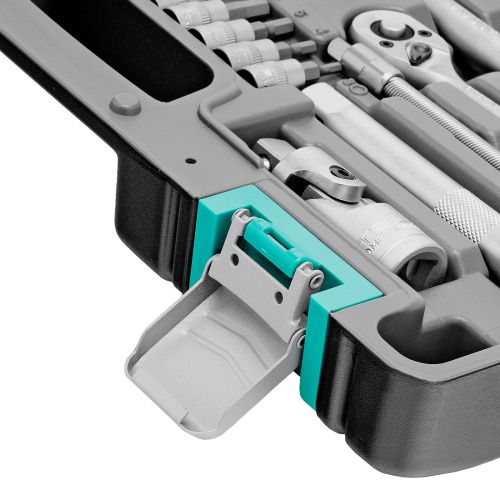 Набор инструментов, 1/2", 1/4", CrV, пластиковый кейс 82 предмета Stels купить в Москве с доставкой по всей России | ProtosMarket.ru