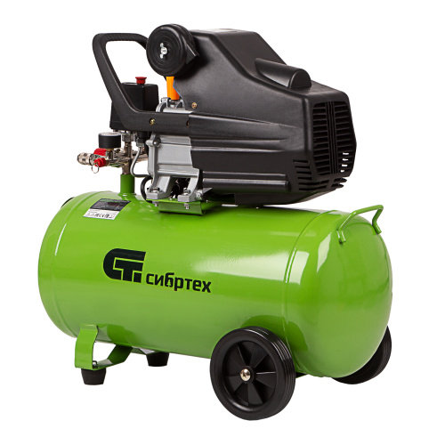 Компрессор воздушный КК-1500/50, 1.5 кВт, 198 л/мин, 50 л, прямой привод, масляный Сибртех по ценам производителя в Санкт-Петербурге с доставкой по всей России