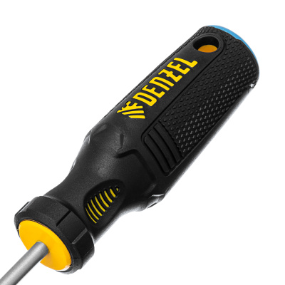 Отвертка, SL5x100 мм, S2, 3к рукоятка Denzel по ценам производителя в Санкт-Петербурге с доставкой по всей России