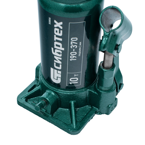 Домкрат гидравлический бутылочный, 10 т, 190-370 мм Сибртех по ценам производителя в Санкт-Петербурге с доставкой по всей России