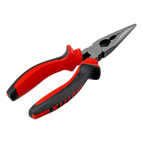 Длинногубцы прямые, 160 мм, хром-ванадий, двухкомпонентные рукоятки Matrix по ценам производителя в Санкт-Петербурге с доставкой по всей России