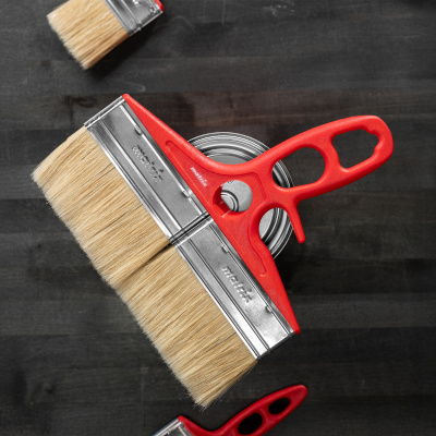 Кисть флейцевая для лаков, 200 x 12, натуральная щетина, пластиковая ручка Color line Matrix купить в Москве с доставкой по всей России | ProtosMarket.ru